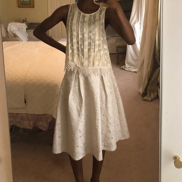 ASTR The Label High-Rise Midi Skirt in Cream. - Picture 4 of 4